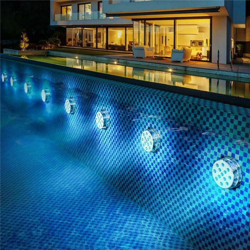 מנורת LED תת-מימית עם שלט רחוק – תאורה עמידה במים ורב-תכליתית