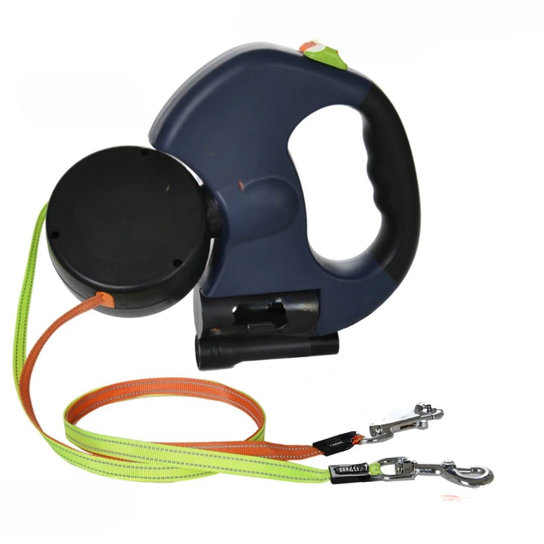 Guinzaglio Retrattile Per Cani – Con Luce LED E Distributore Di Sacchetti