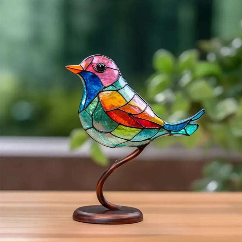 Dekorativní ornament – Ptáci sedící na větvi