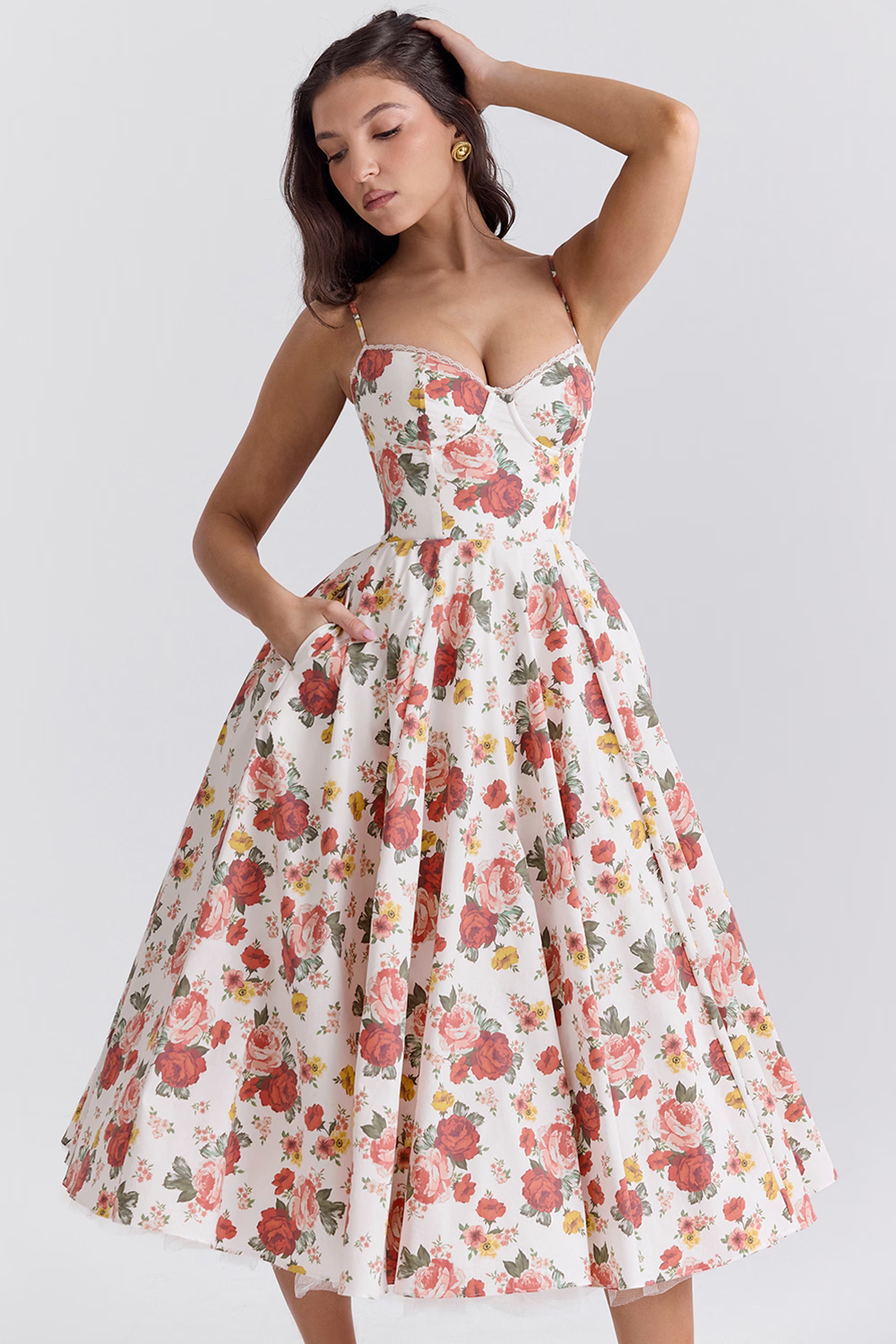 Lory | Robe Mi-Longue À Bretelles – Glamour Classique Et Légèreté