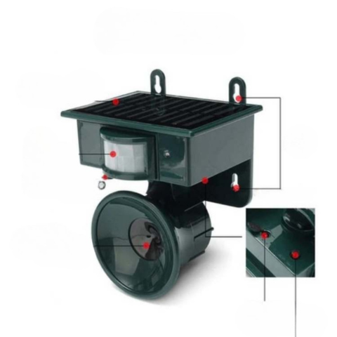 Repelent electronic pentru grădină — vânează păsările și protejează spațiile dumneavoastră