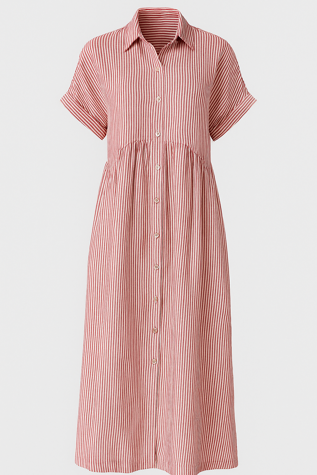 فستان ميدي مع جيوب - أنيق، مريح ومع جيوب عملية