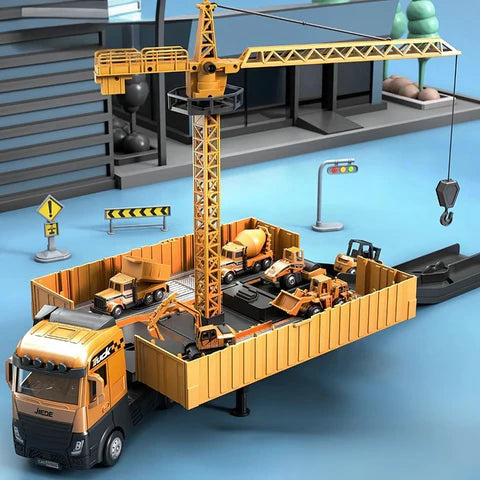 Camión de construcción 2 en 1 con herramientas - Creatividad y juego interactivo