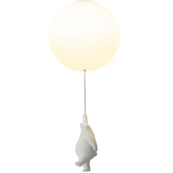 Kinderplafondlamp — Hangende Beren Aan Verlichte Ballonnen 