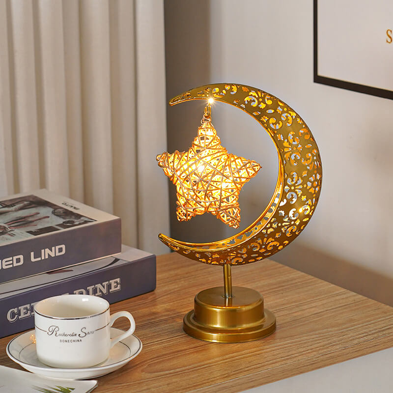 Lampe Lune Dorée — Éclat Magique & Ambiance Enchantée