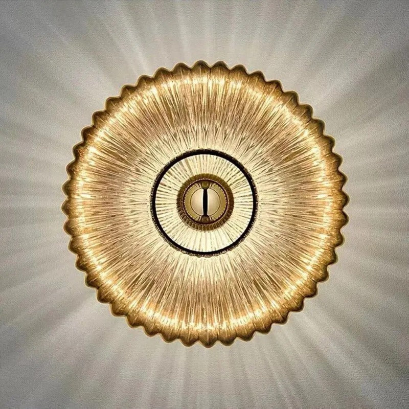 Wandlamp van Golvend Glas - Elegantie en Zacht Licht 