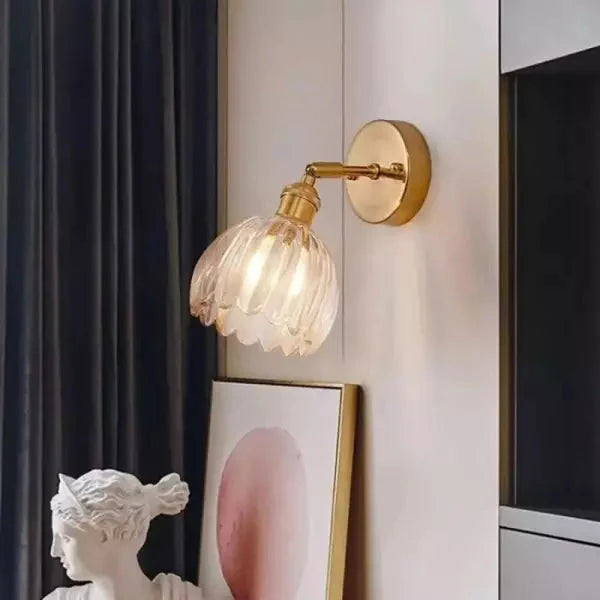 Aplique Decorativa de Parede – Flor em Botão e Ambiente Romântico 