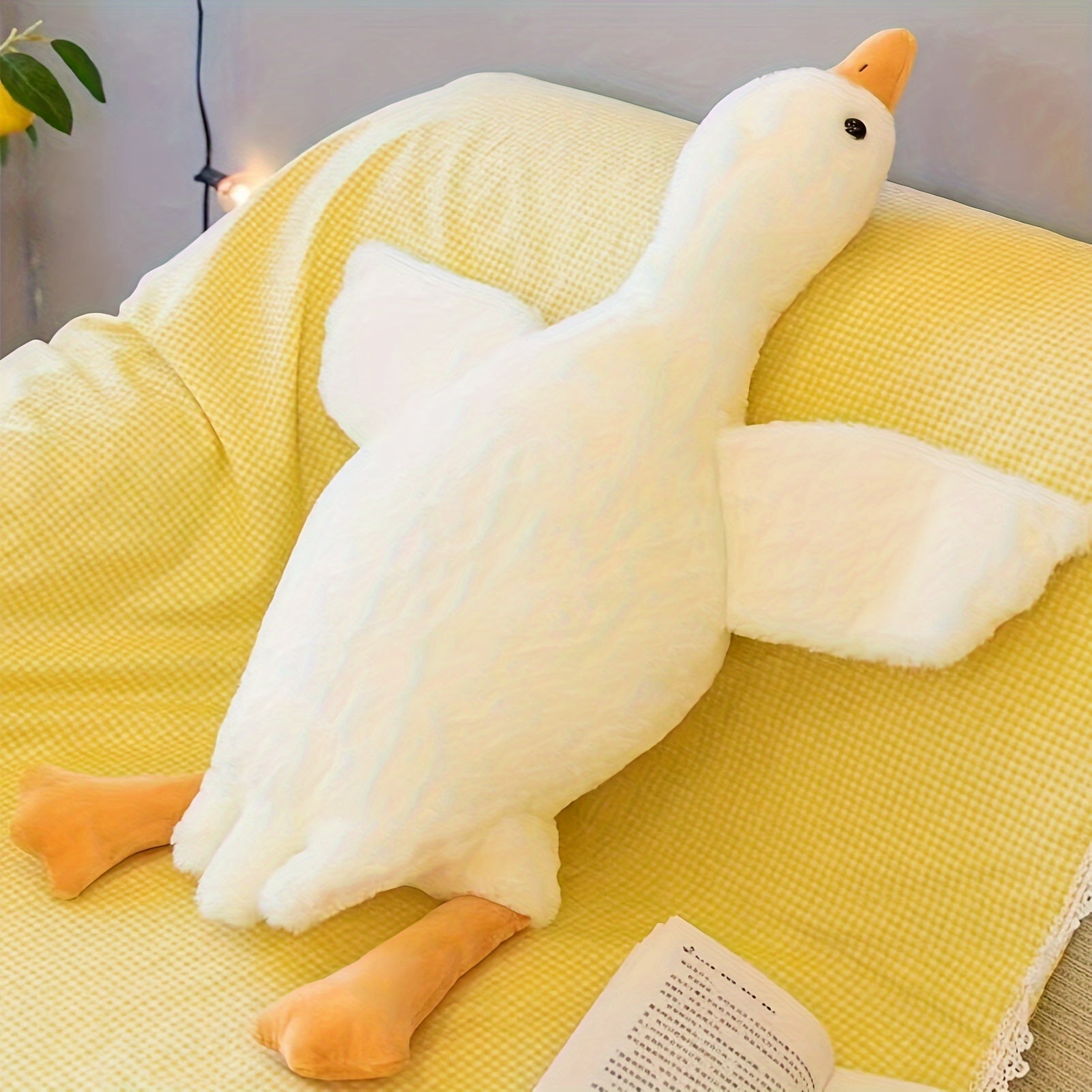大きな白鳥のぬいぐるみ - 洗練されたデザインと限りない優しさ
