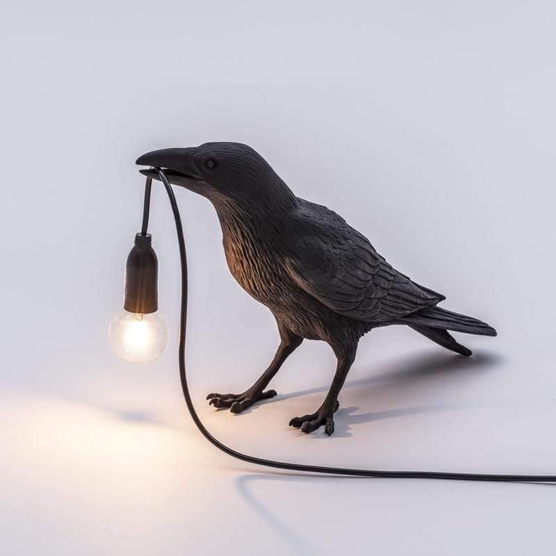 Dekorativ Lampa — Kråka För Mystisk Stämning 