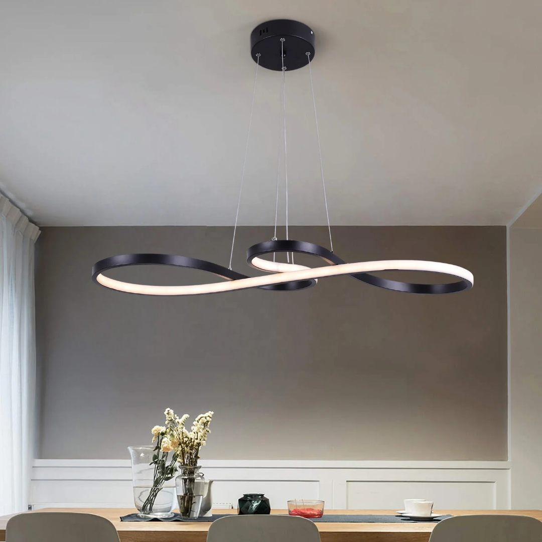Modern LED függőlámpa gyűrűkben – Elegáns és futurisztikus design 