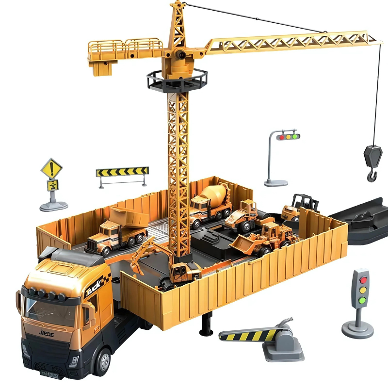 Camión de construcción 2 en 1 con herramientas - Creatividad y juego interactivo