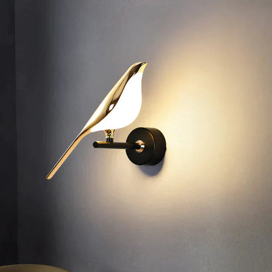 Wandlampe Vogel – Zarte und leuchtende Dekoration 