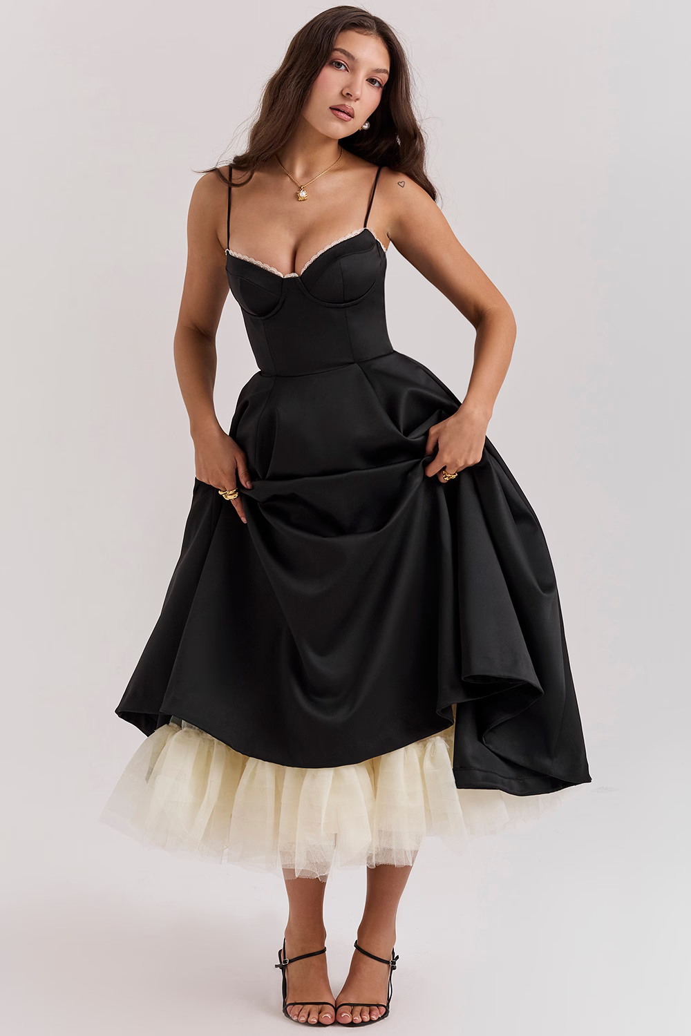 Lory | Robe Mi-Longue À Bretelles – Glamour Classique Et Légèreté