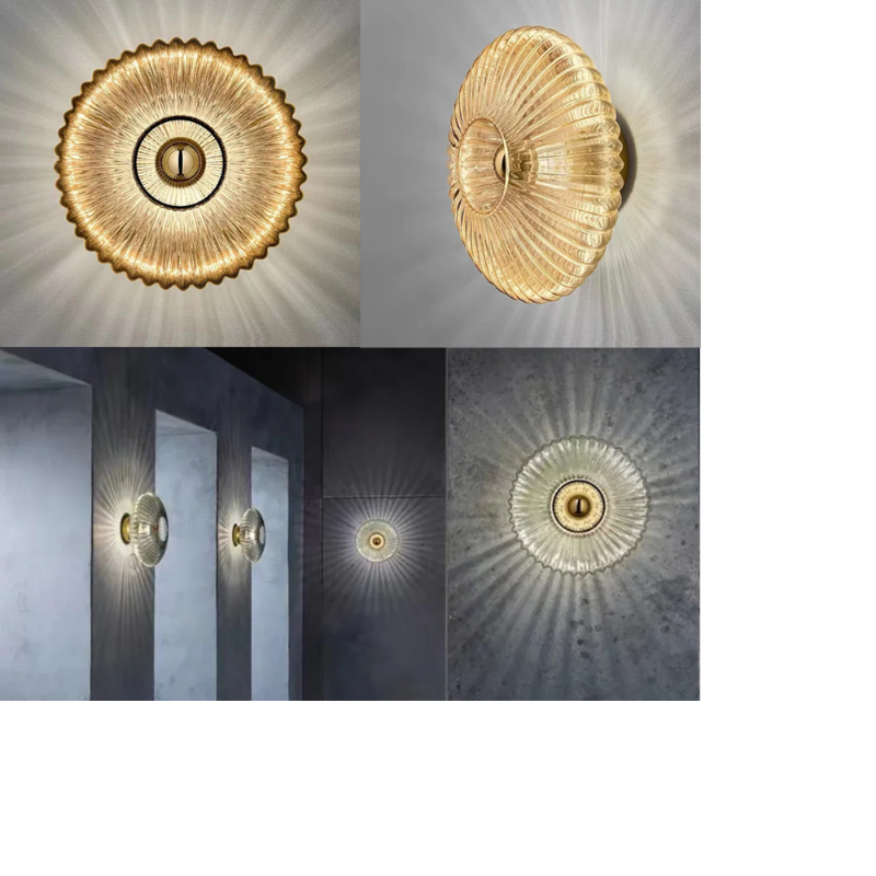 Wandlamp van Golvend Glas - Elegantie en Zacht Licht 