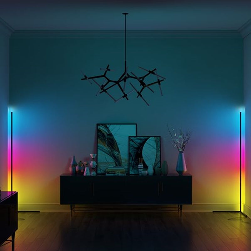 מנורת LED פינתית – תאורה ambient ועיצוב מינימליסטי 