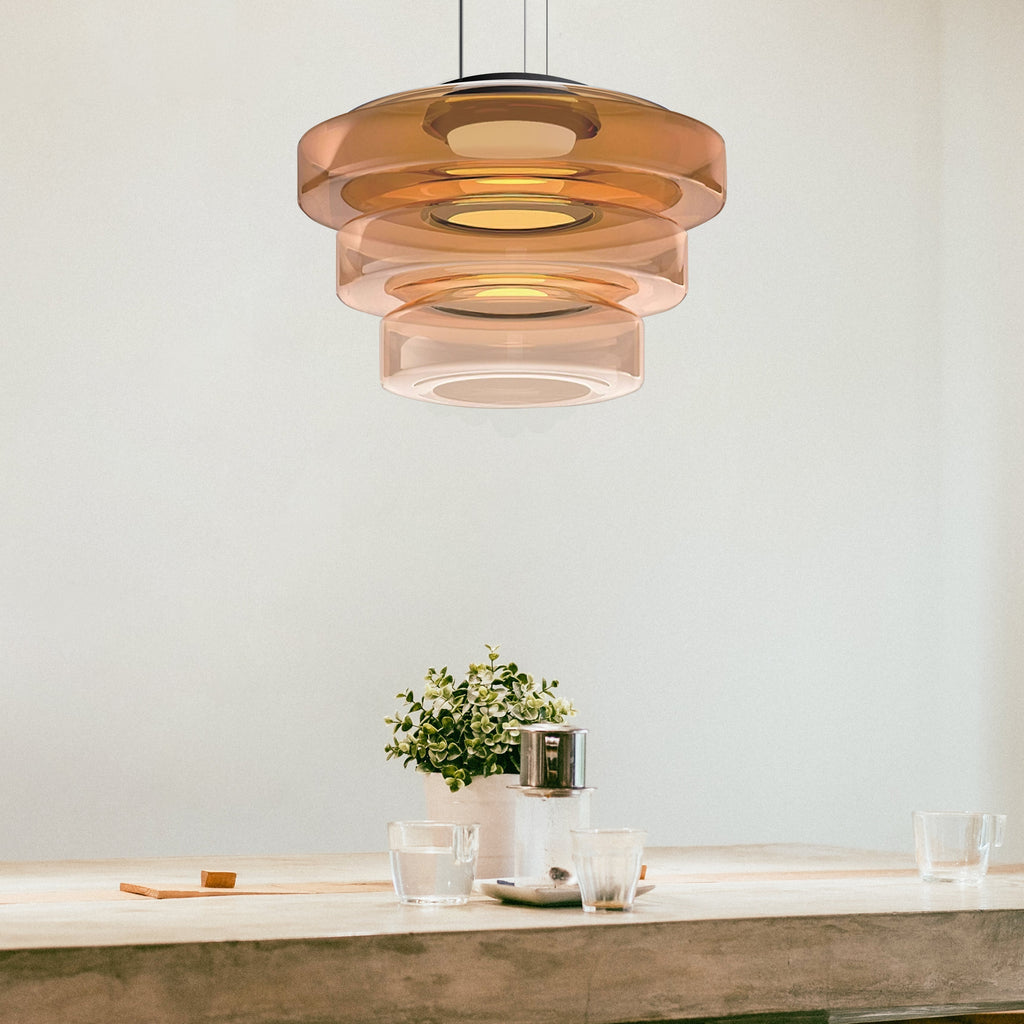 Bauhaus Style Glass Hanging Lamp - Elegance And Modernity