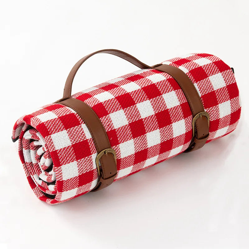 Vouwbare Waterdichte Picknickdeken – Klassiek Ruitpatroon 