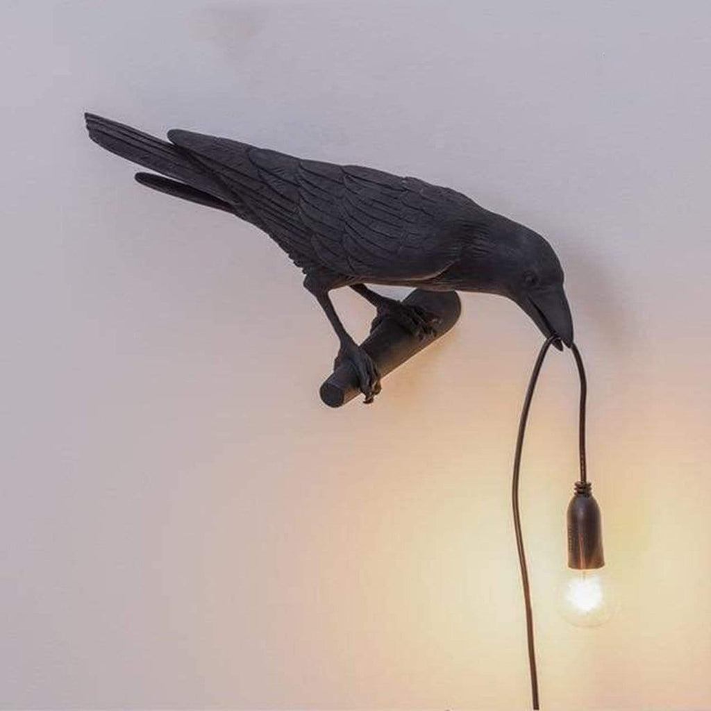 Dekorativ Lampa — Kråka För Mystisk Stämning 