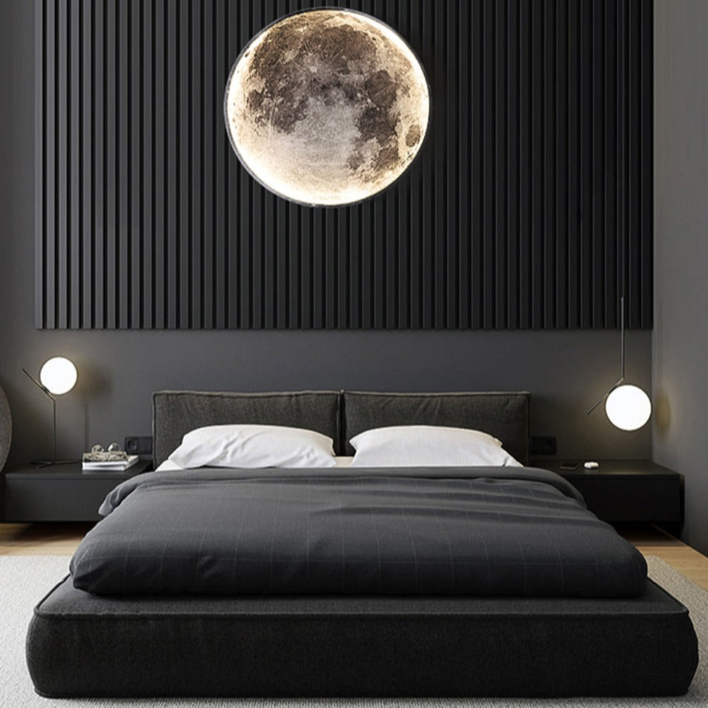 3D LED Wandlamp – Maan Voor Een Unieke Sfeer 