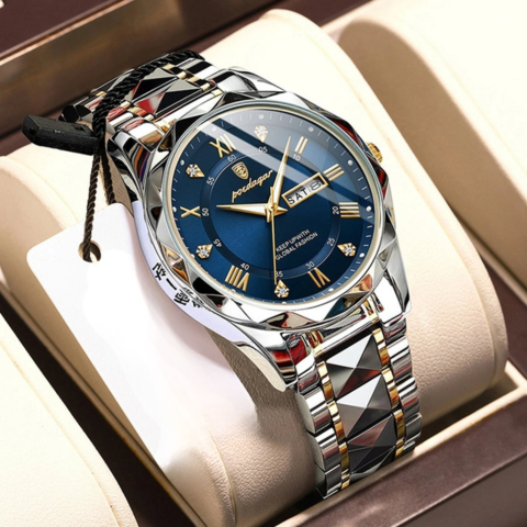 Gildas | Orologio da uomo impermeabile di lusso - Funzione illuminata e stile senza tempo