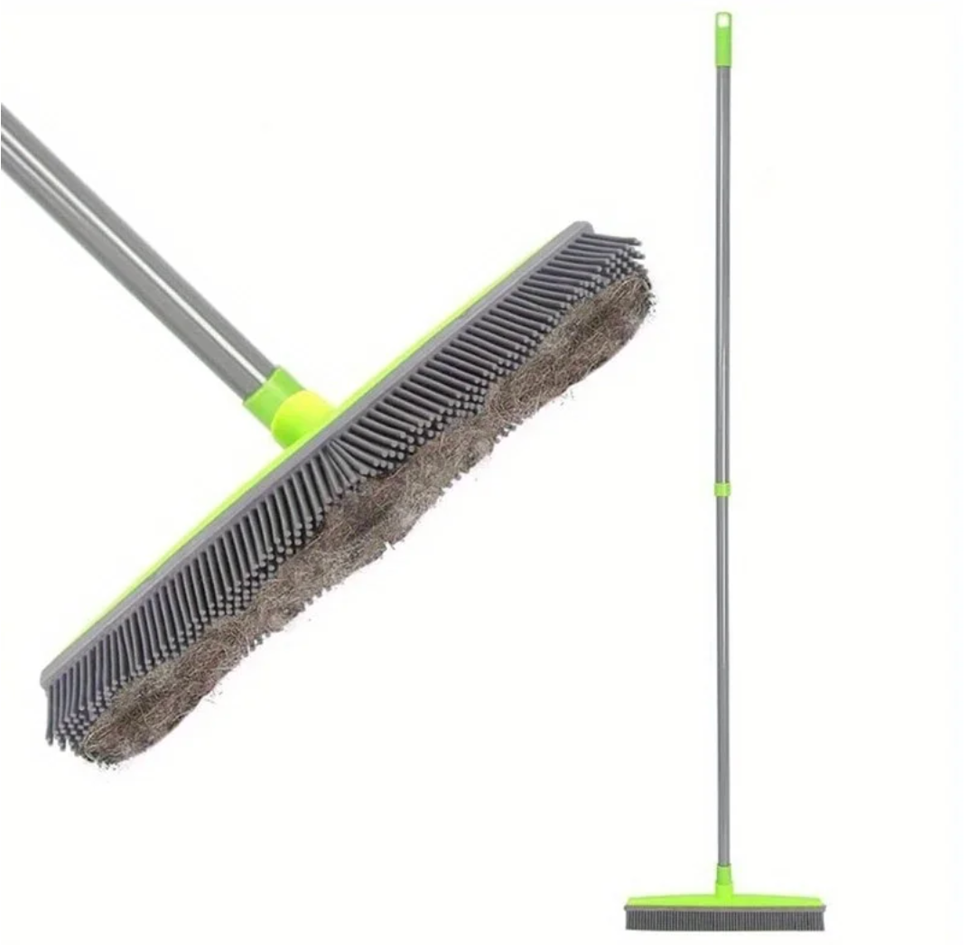 Escoba Anti-Pelos Para Alfombras — Práctica Para Suelos, Alfombras Y Sofás 