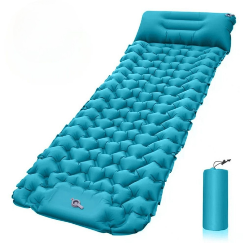 Inflatable Camping Mattress – With Built-in Pump and Optimal Comfort 