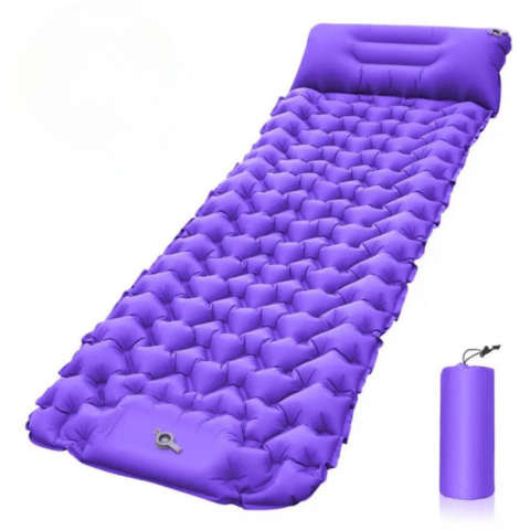 Inflatable Camping Mattress – With Built-in Pump and Optimal Comfort 