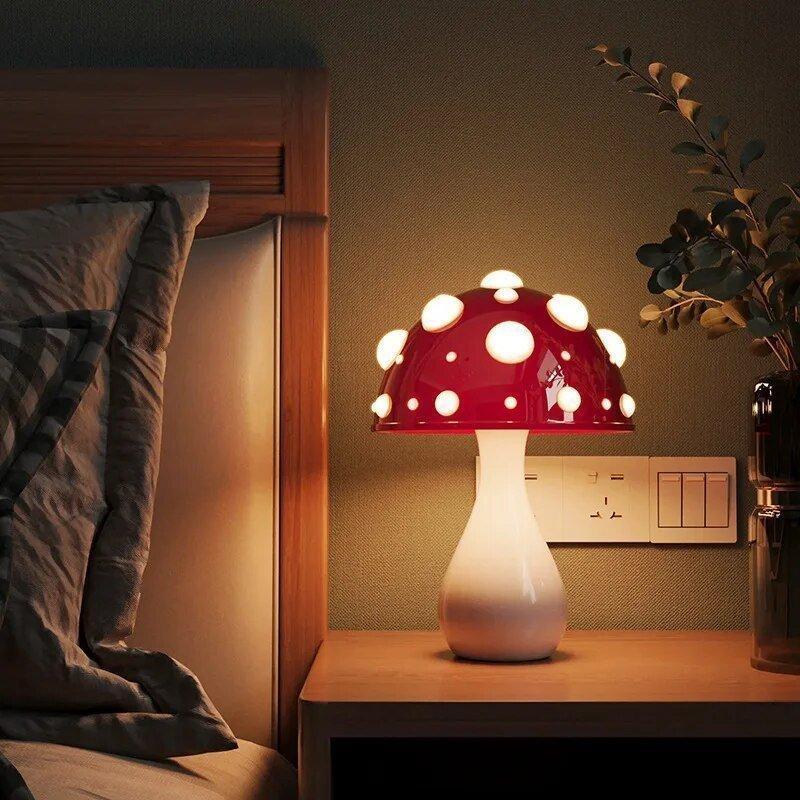 Svampbordslampa – Mjuk belysning och originell stil 