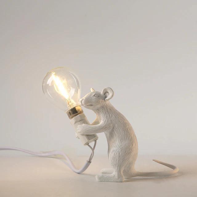 Lámpara de Mesa Ratón – Decoración Original y Iluminación de Tendencia 