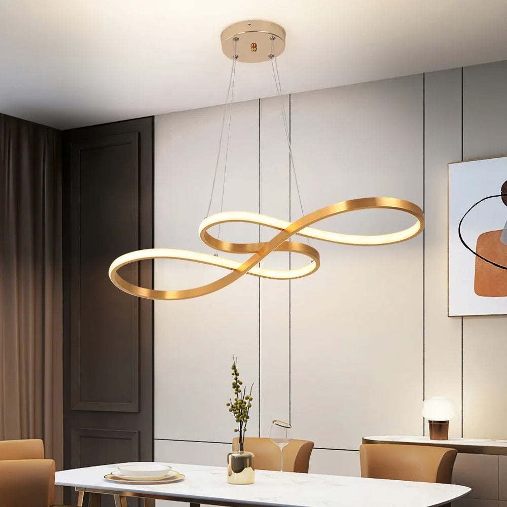 Modern LED függőlámpa gyűrűkben – Elegáns és futurisztikus design 
