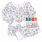 Pijama para colorir para crianças – Estimula a criatividade 