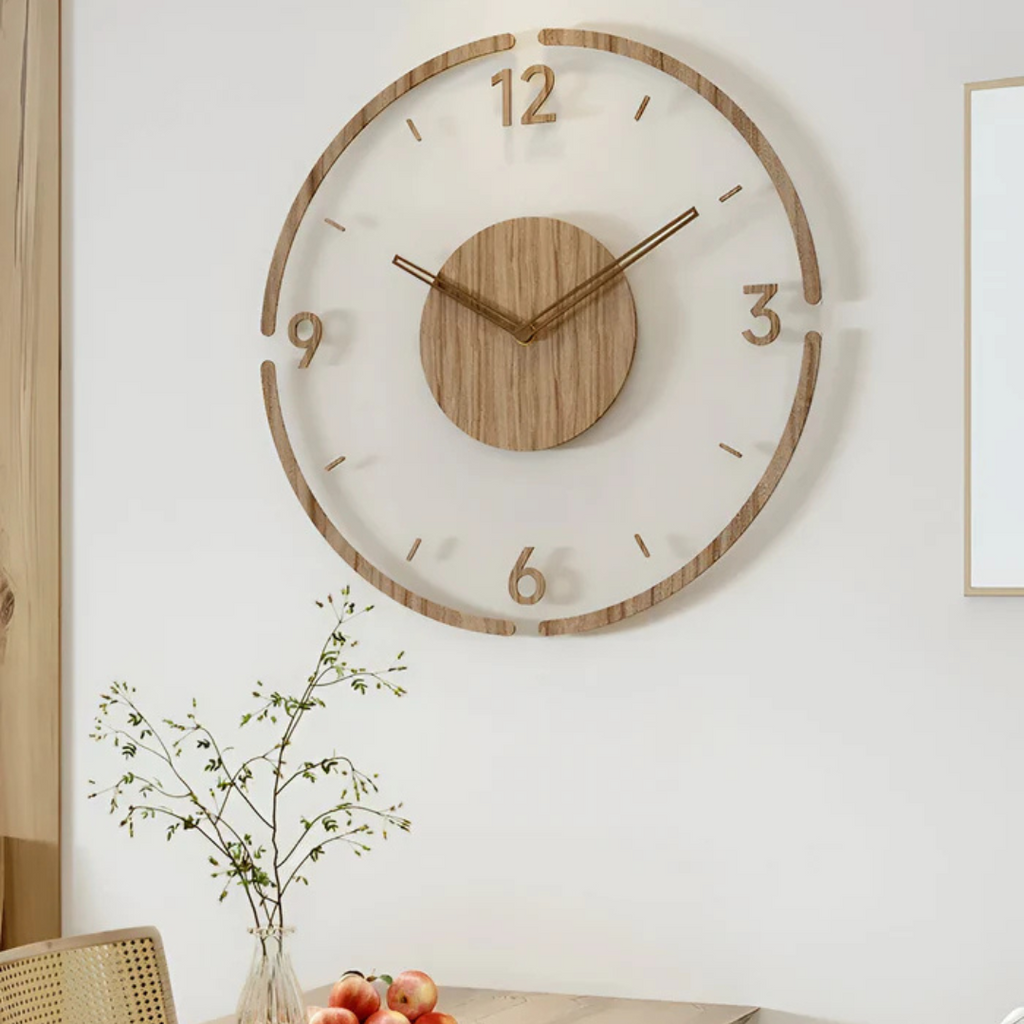 Stor Veggklokke – Elegant og Moderne Design 