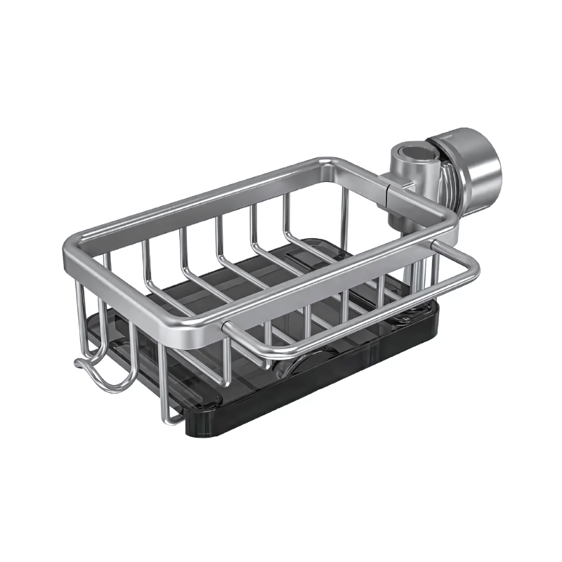 Porta-esponjas compacto para grifo – Almacenamiento ingenioso y ahorro de espacio 