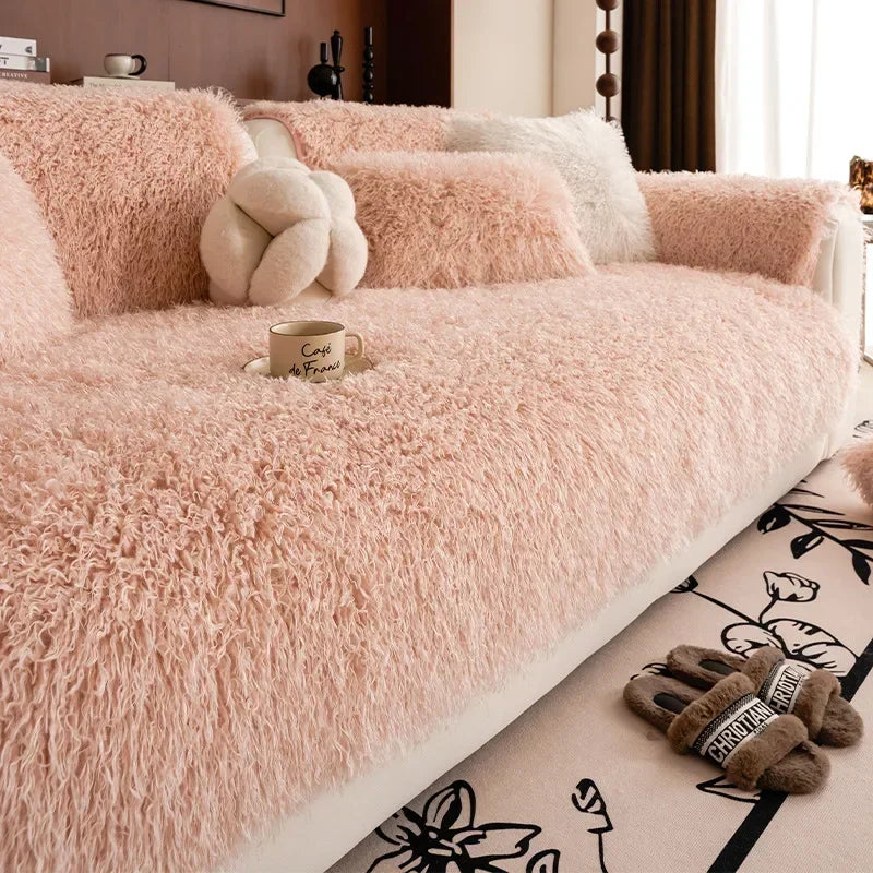 Miękki pluszowy pokrowiec na sofę - absolutny komfort i elegancki styl