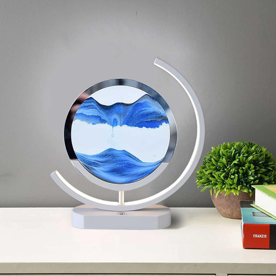 Pohybová písečná lampa – vizuální relaxace a uklidňující atmosféra 