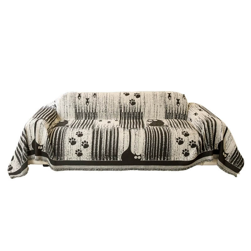 Funda de Sofá Antideslizante con Diseño de Patas – Protección y Confort 