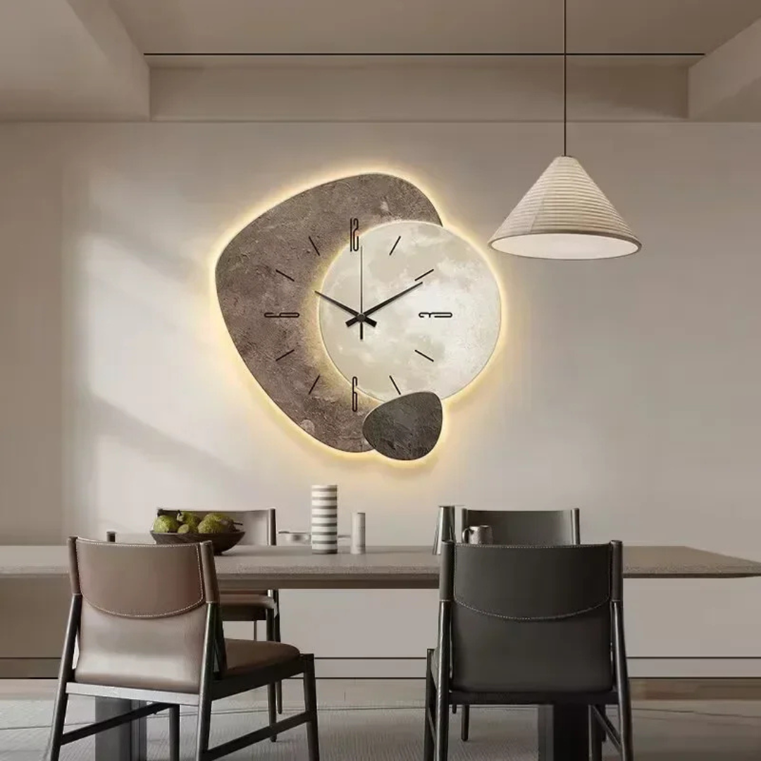 Suuri Seinäkello – Moderni Muotoilu ja LED-valaistus 