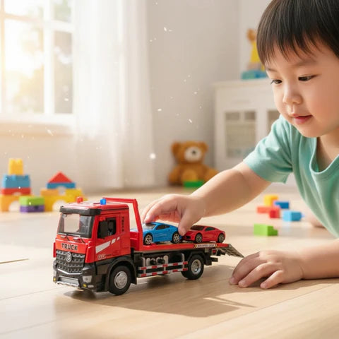 インタラクティブなレッカー車 - 動きながら学ぶ創造性